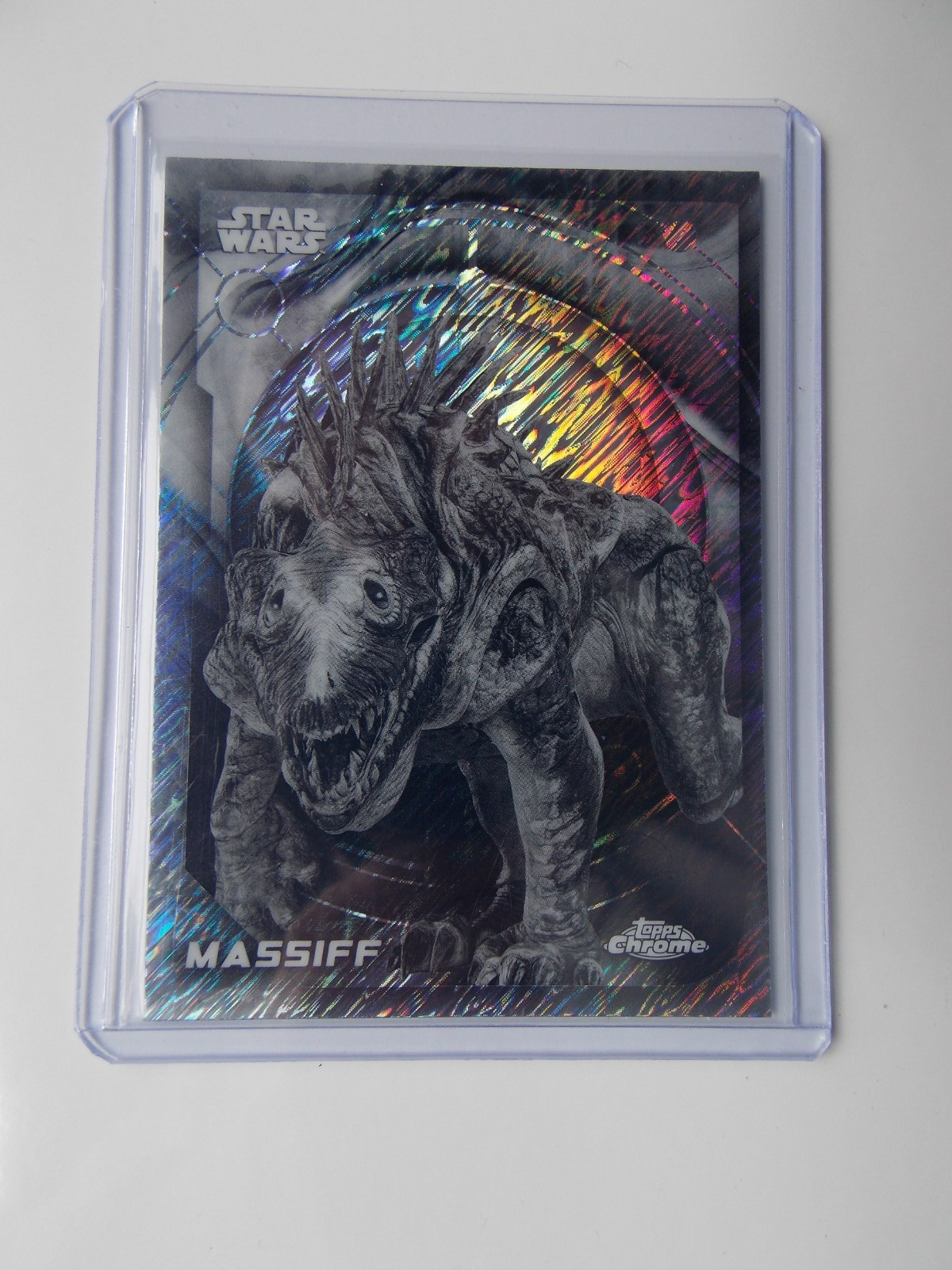 2026 Star Wars Topps Chrome Black & White Shimmer Massiff card 119