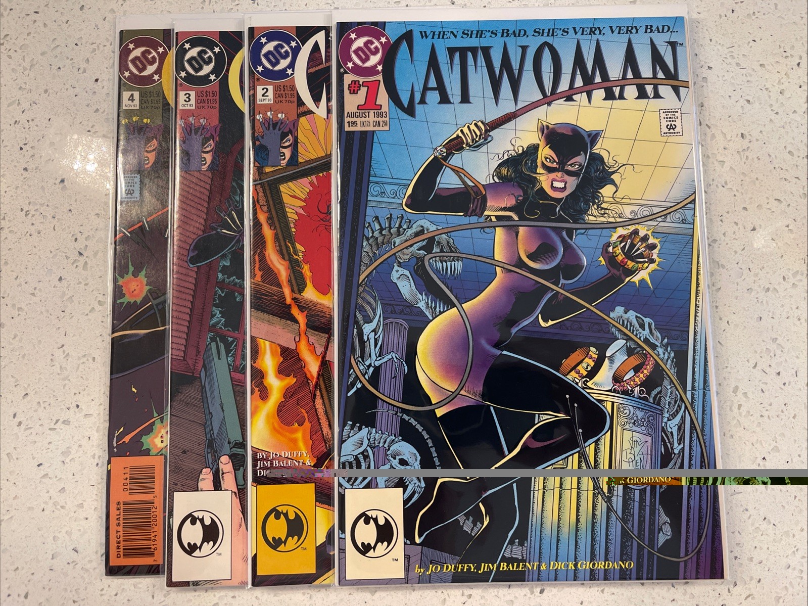 CATWOMAN #1-4 DC 1991 Batman Harley Quinn Lot  4 Comics