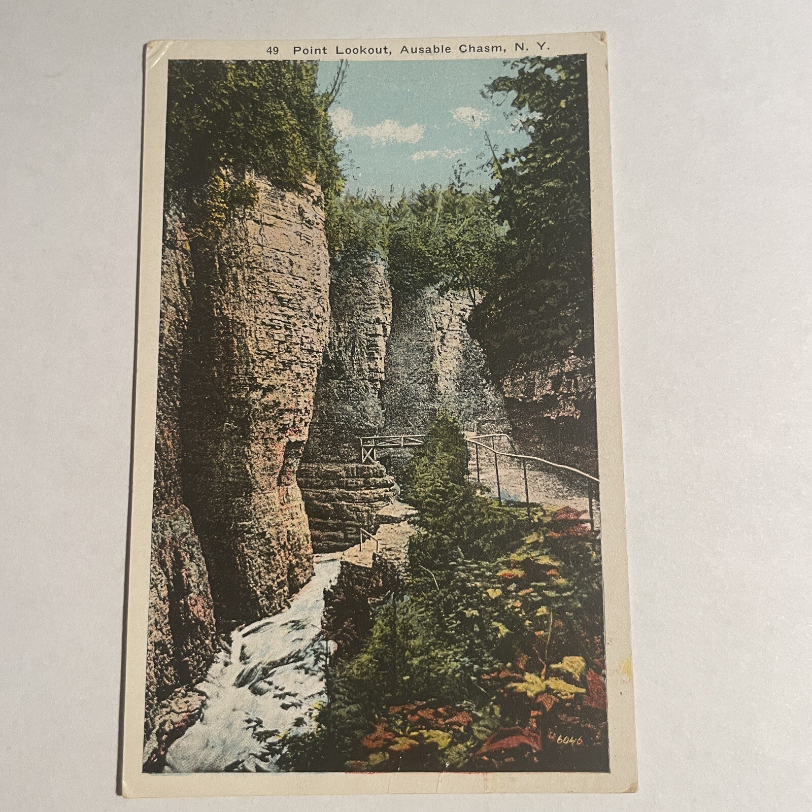 Vintage Postcard New York, Point Lookout, Ausable Chasm NY New York