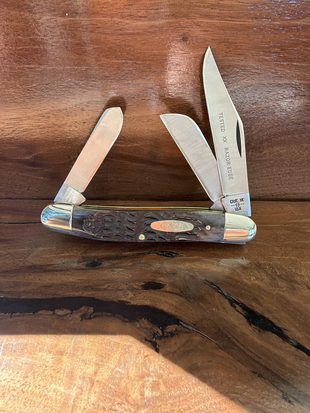 Vintage 1984 Case XX 6347 HP SSP Large Stockman Knife Pretty Bone Razor Edge Vintage 1984 Case XX 6347 HP SSP Large Stockman Knife Pretty Bone Razor Edge