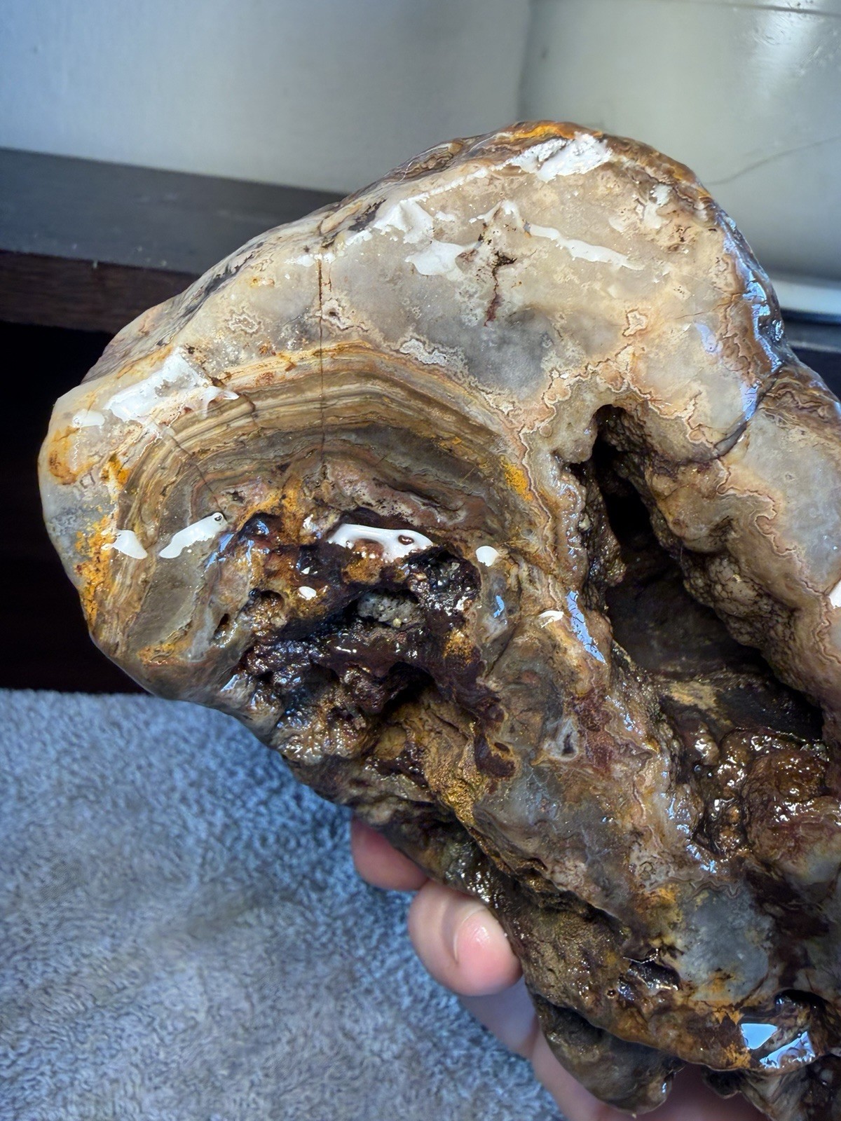 Amazing Cold Water Agate Minnesota 2lb Lapidary Display Specimen