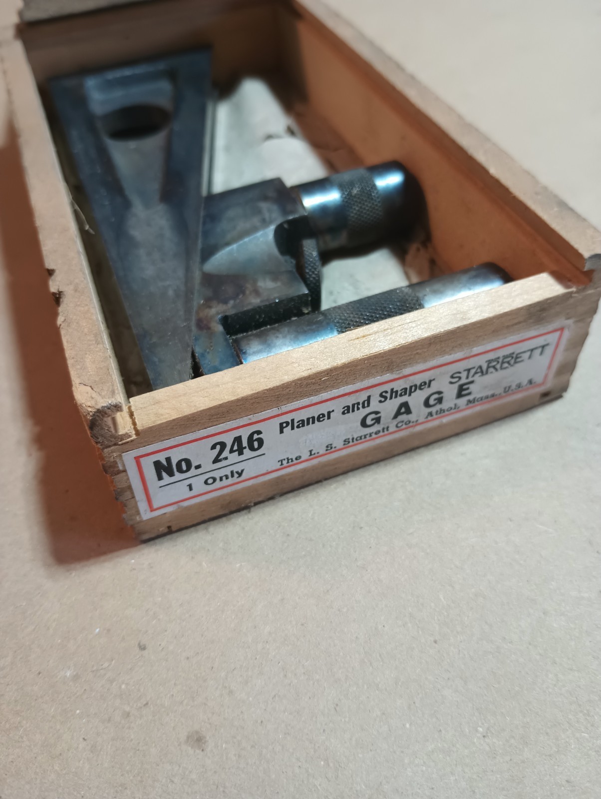 Starrett 246 Planer and Shaper Gage, Vintage 1955-1958