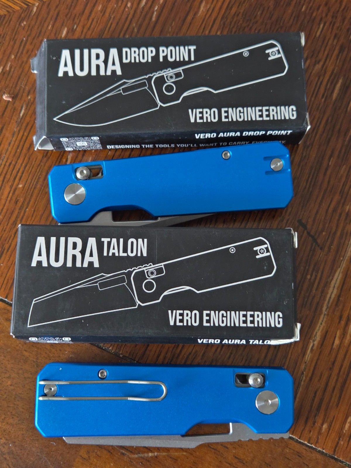 Vero Engineering Aura Folding Knife Set - First Run Matching Numbers #42