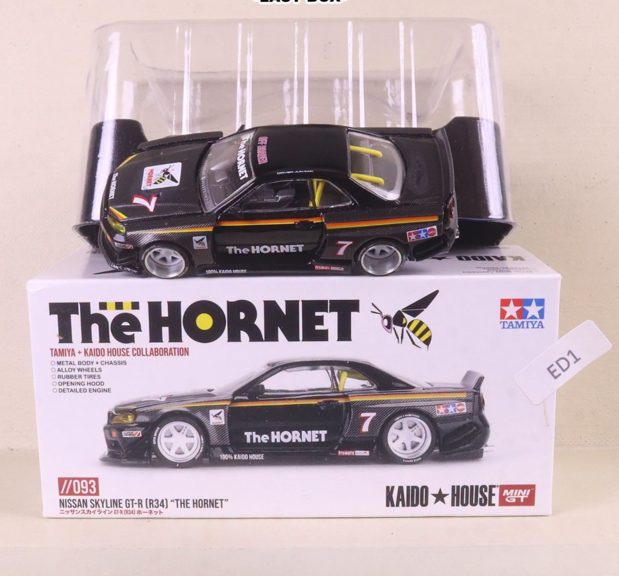 Kaido House x Mini GT 093 Nissan GT-R R34 The Hornet Tamiya KHMG093 - Unsealed