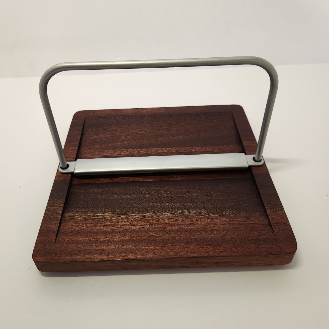 VINTAGE Bodum Teak & Stainless Steel Napkin Holder, Made in Denmark