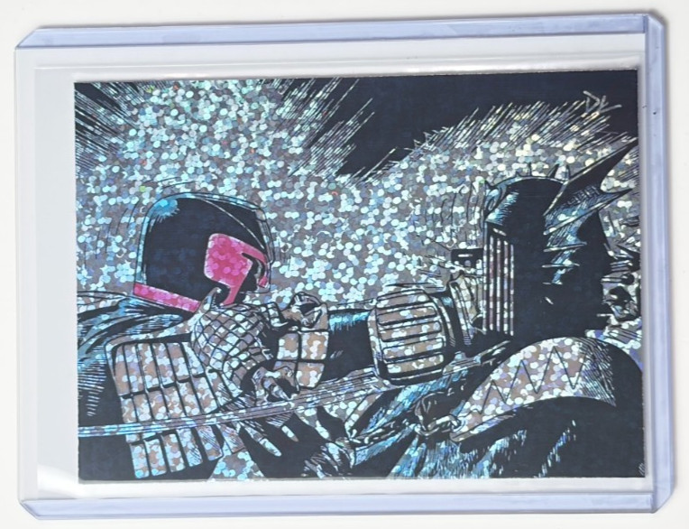 Judge Dredd vs Judge Death Limited Artist Signed “2000 AD” Refractor Card 1/1