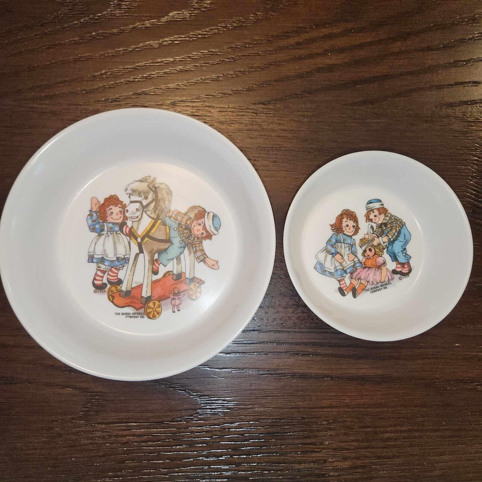 Vintage 1969 Raggedy Ann And Andy The Bobbs-Merrill Co Bowl Oneida Deluxe (2)