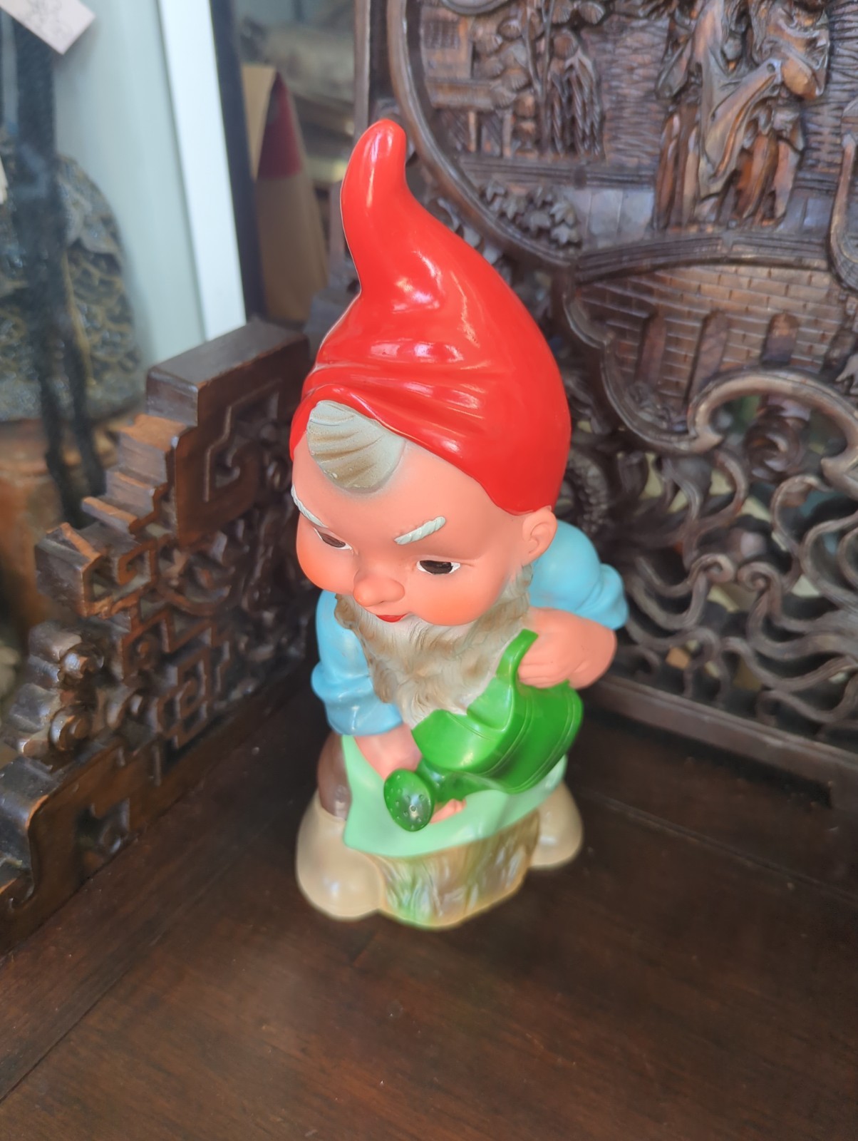 Rare Gnome Vintage Heissner W Germany Garden Watering Plastic Stamped 944
