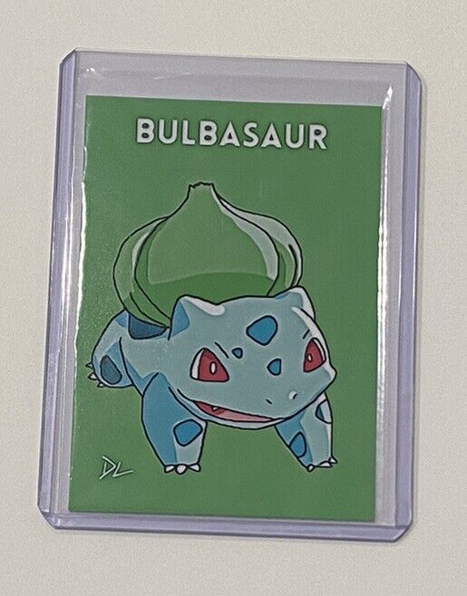 Bulbasaur Limited Edition Artist Signed Pokemon Trading Card 1/10