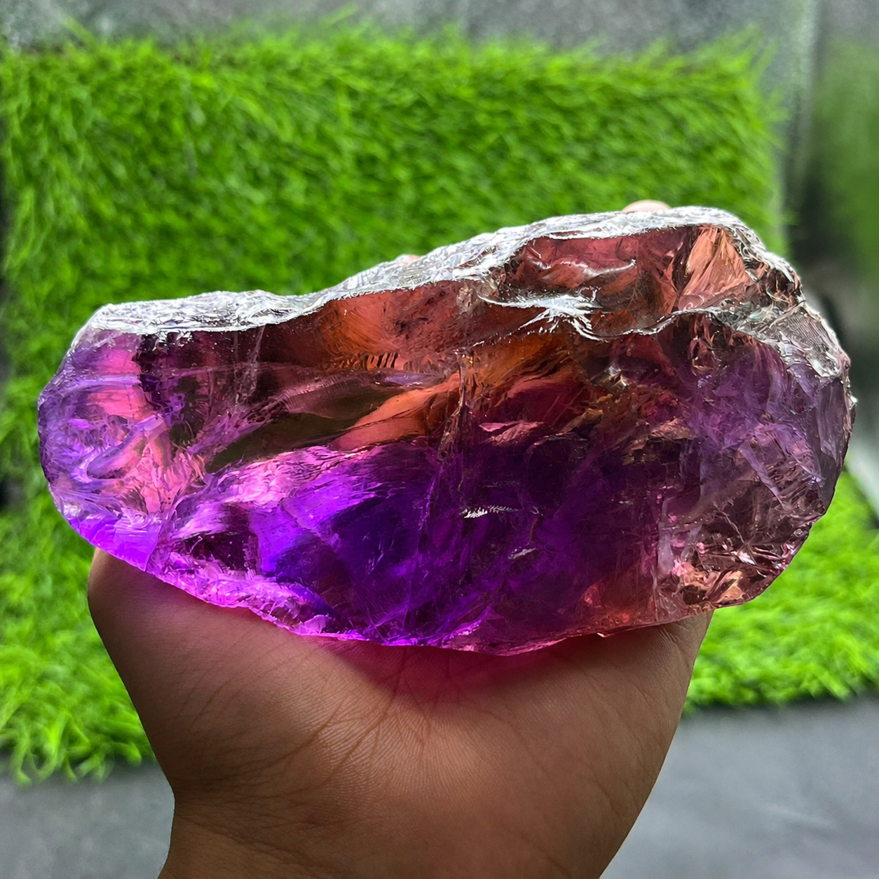 3745 Cts Very Rare Ametrine Rough Gemstone – Natural Raw Amethyst and Citrine