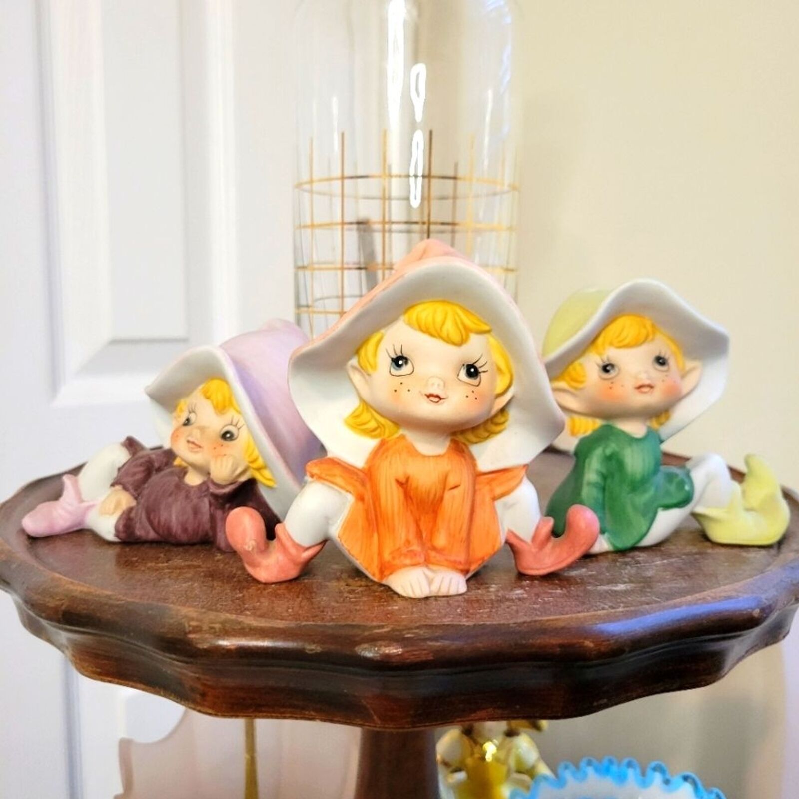 Vintage Homco Pixie Elf Figurines