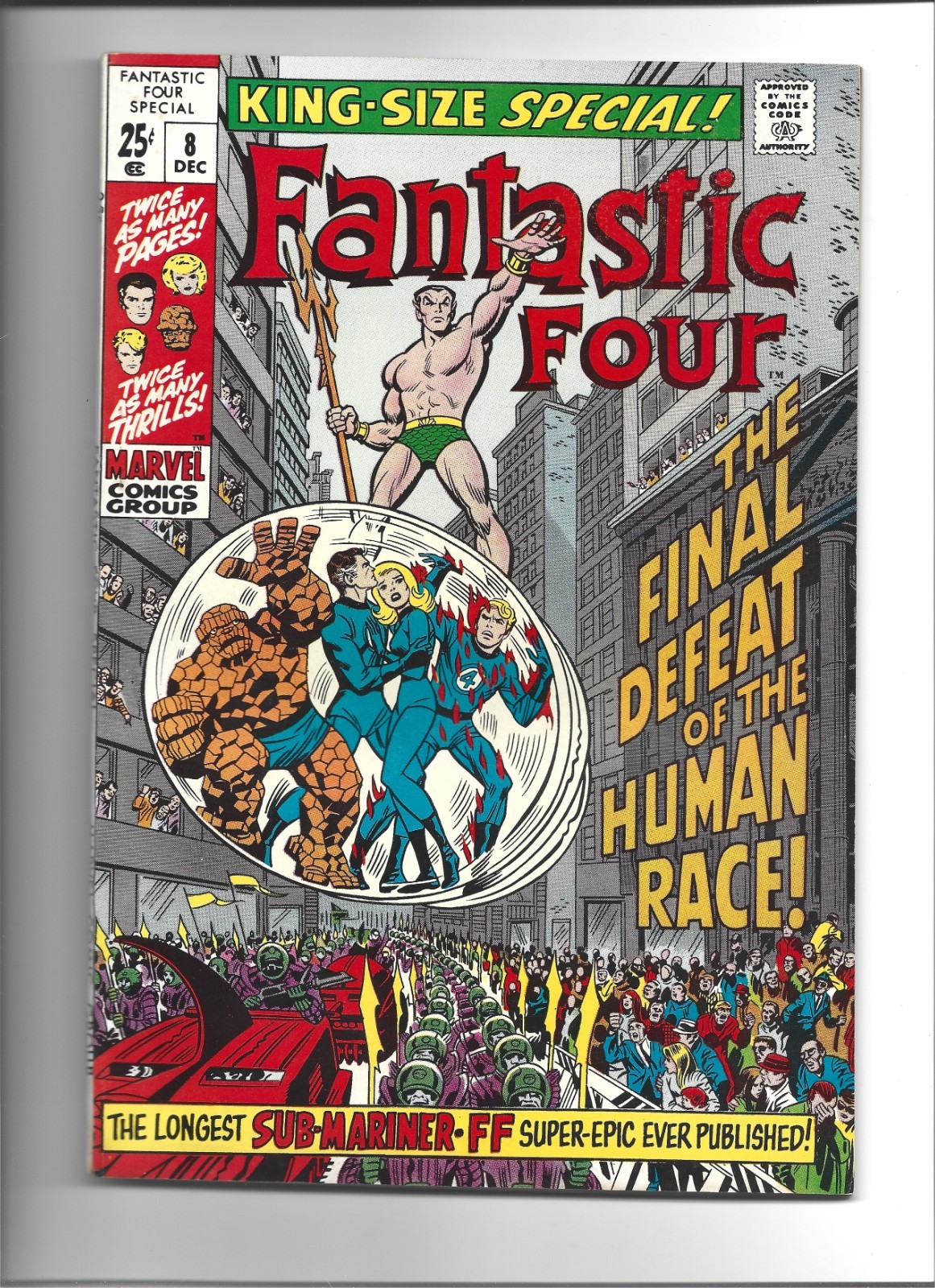 Fantastic Four Special 8 Marvel Comics 1970 High Grade Sub-Mariner Annual VF/NM