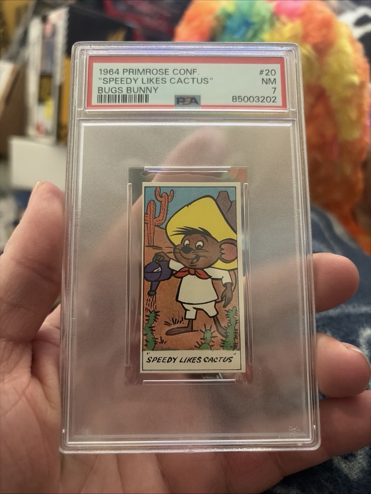 1964 Primrose Confectionery Co Speedy Likes Cactus Bugs Bunny #20 Gonzales Psa 7