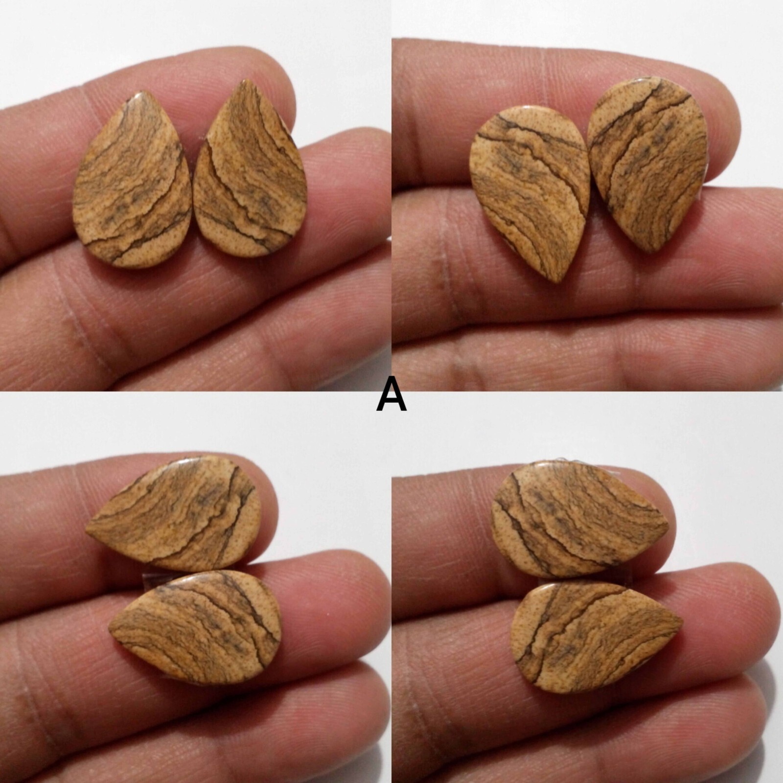 Gorgeous Picture Jasper Cabochon Mix Shape Loose Gemstone For Jewelry Making