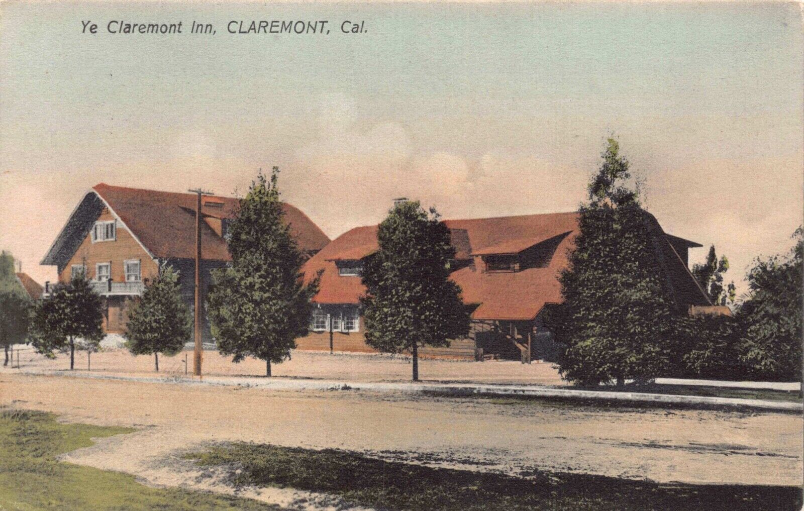 Tinted Postcard Ye Claremont Inn in Claremont, California~126232
