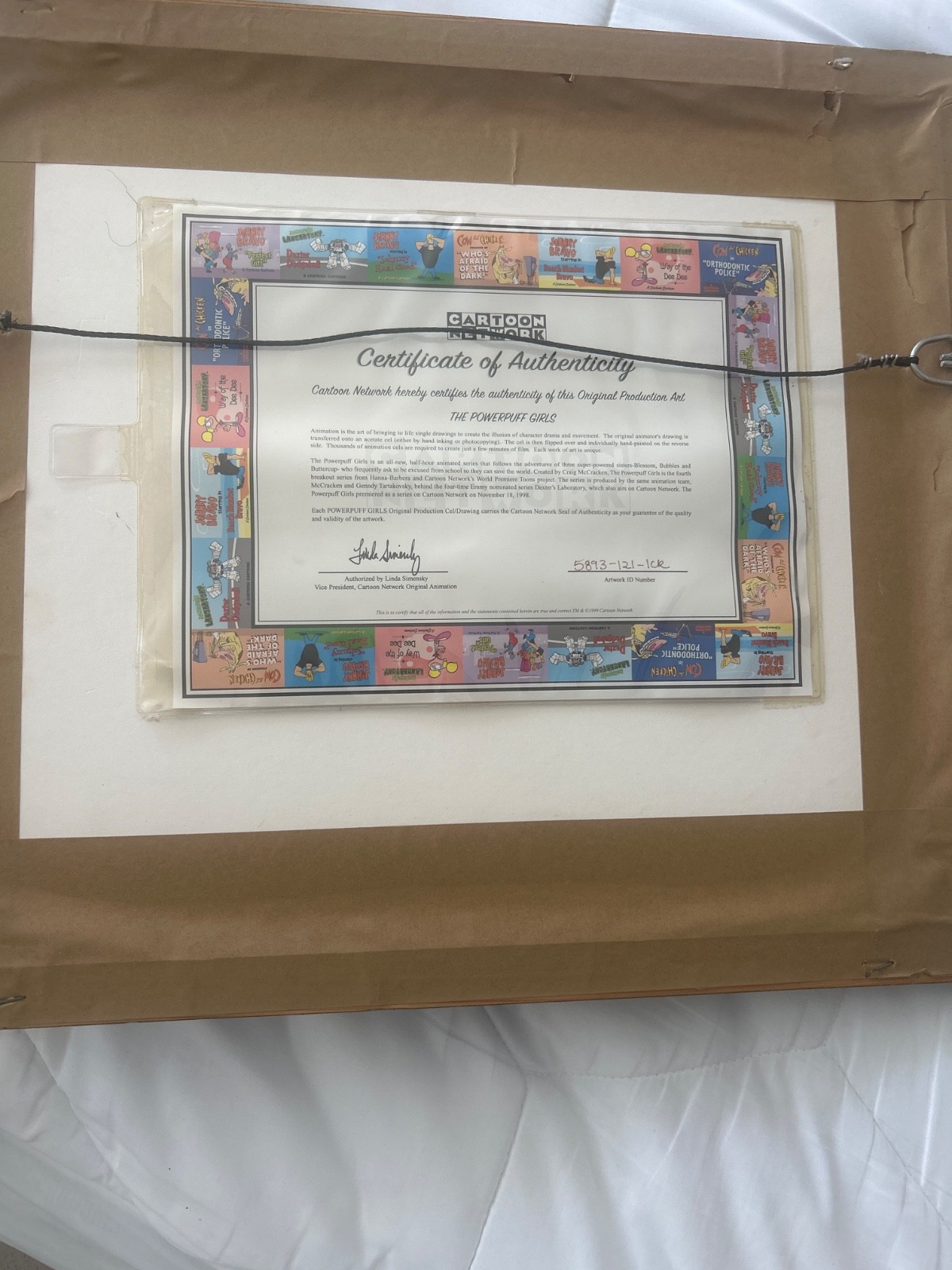 Powerpuff Girls Signed Limited Edition Cel Craig McCracken Animation Art Cell