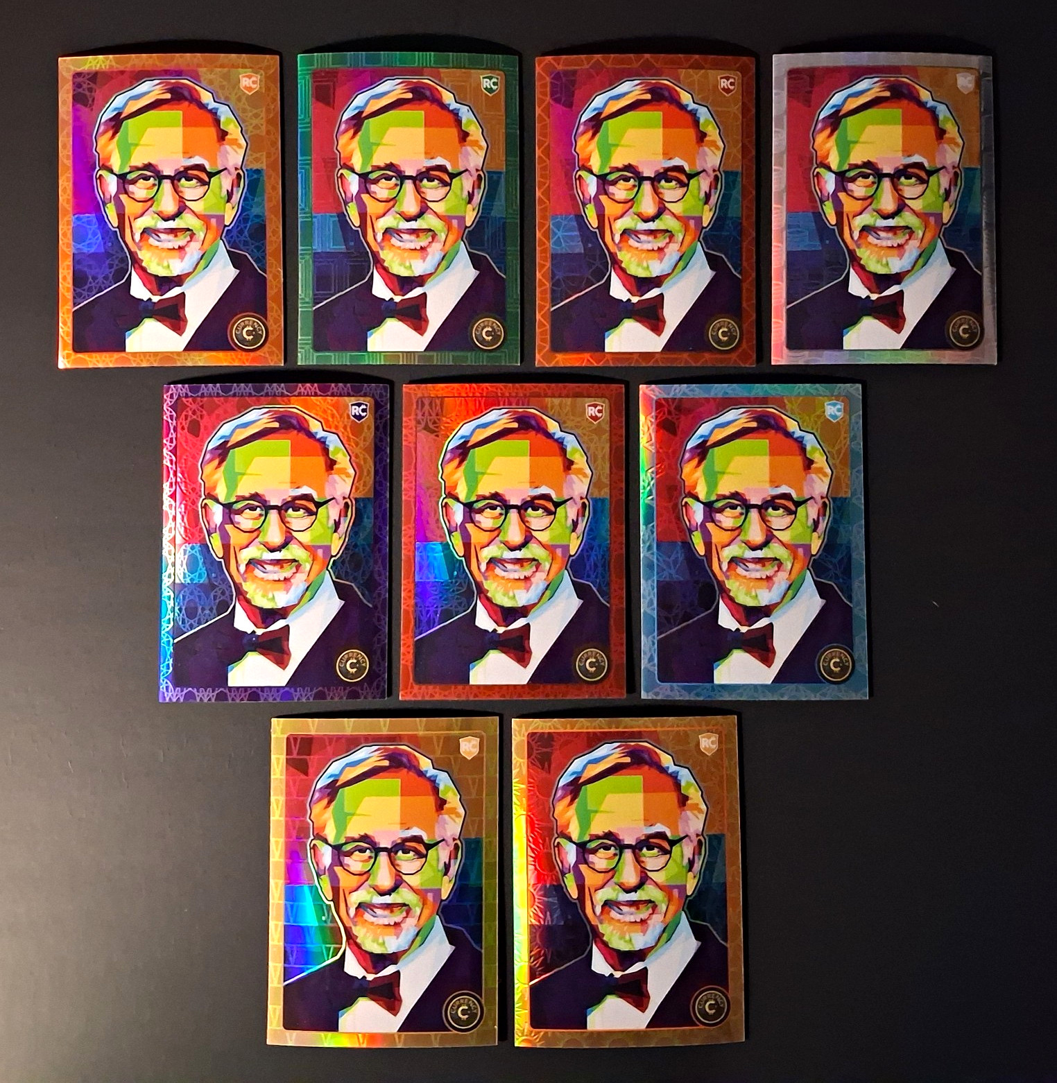 2025 Cardsmiths Summer Steven Spielberg SM-15 9-Card Gemstone Rainbow SOL /3 2025 Cardsmiths Summer Steven Spielberg SM-15 9-Card Gemstone Rainbow SOL /3