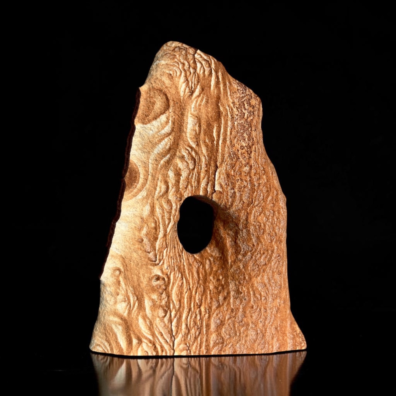 Sandstone Arch Sculpture Natural Stone Display Collectible 11.1oz (4RR038)