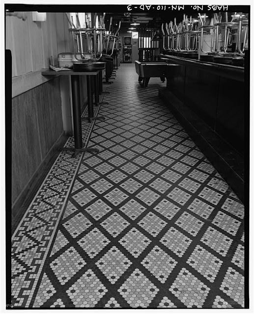 Minneapolis Minnesota Gluek Brewing Co Hotel Saloon Hennepin Ave Interior 1900s