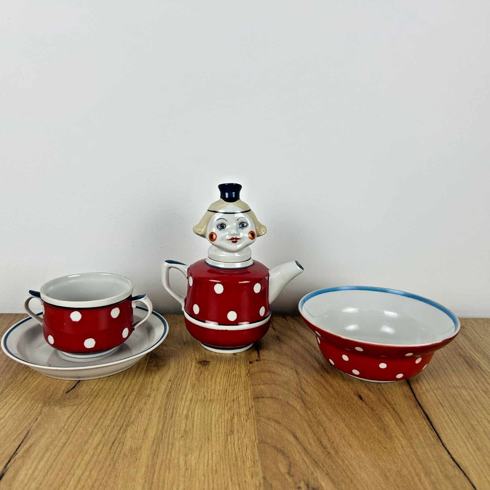 Children’s Dinnerware Set VANYA USSR Tregubova Korosten Porcelain rare