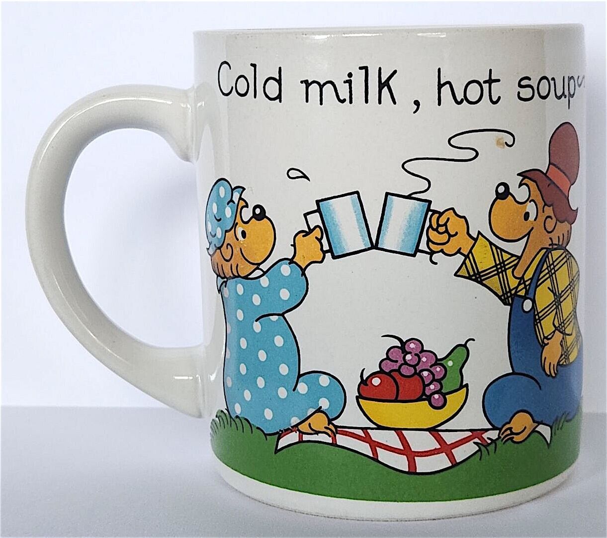 Vintage 1987 Berenstain Bears Ceramic Coffee Cup Mug Princess House 10oz