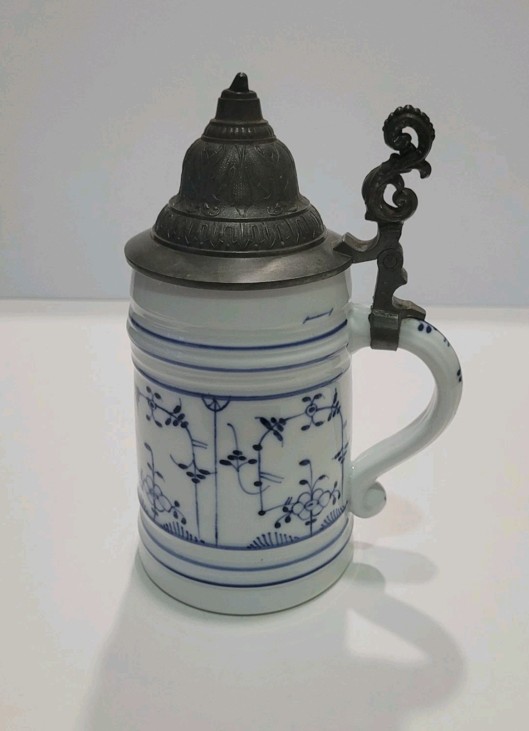 Antique German Lithophane Beer Stein F&M NBG c1880s