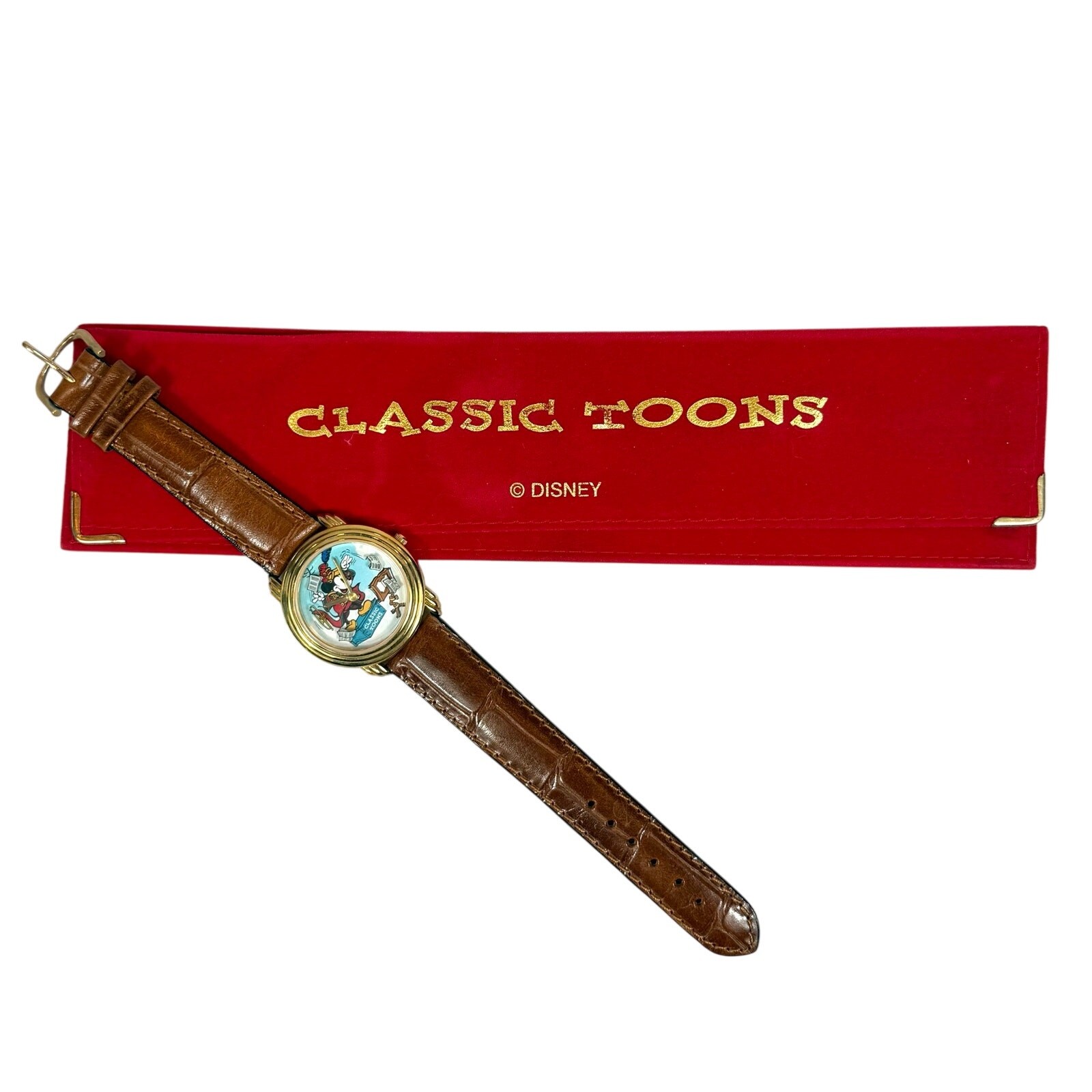 NEW Vtg Disney Mickey Mouse Watch 1990\'s Fantasma Classic Toons NWOT