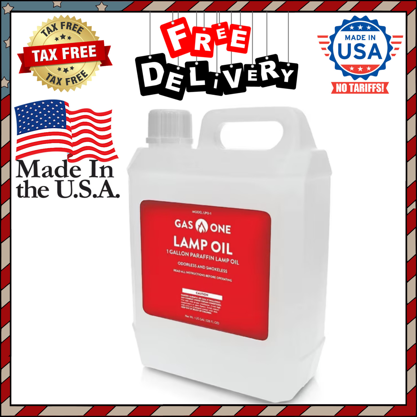 Liquid Paraffin Lamp Oil - 1 Gallon (128 oz) Clear - Multifunctional, Odorless Liquid Paraffin Lamp Oil - 1 Gallon (128 oz) Clear - Multifunctional, Odorless