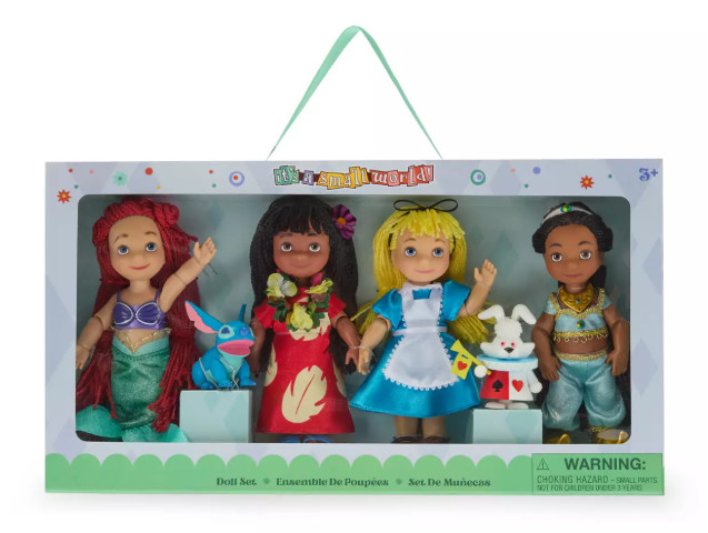 Disney ''it's a small world'' Doll Set – 5 1/2'' – Special Edition Alice, Ariel,