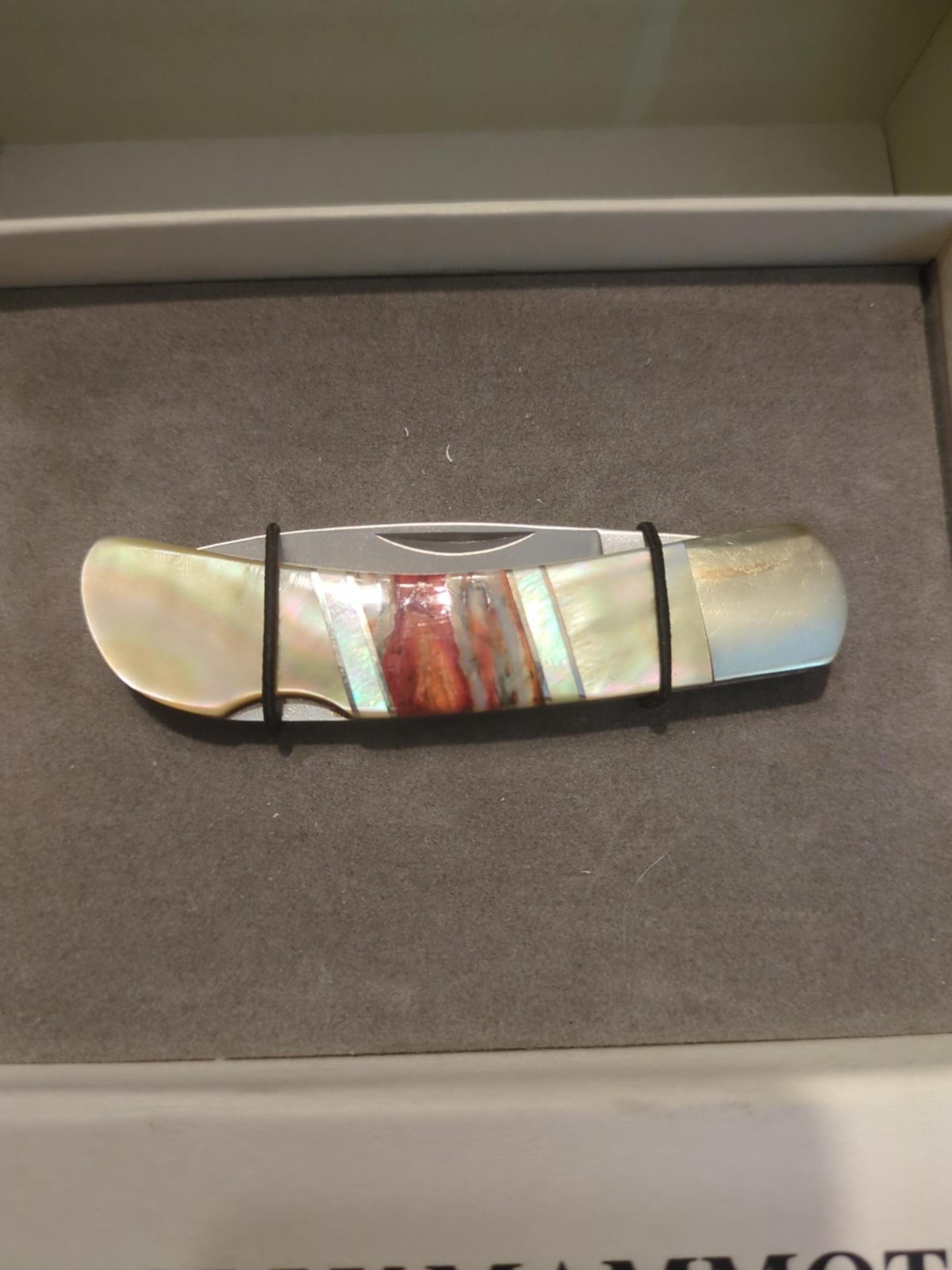 Santa Fe Stoneworks Pocketknife Clip Point Slipjoint 2005 MOP