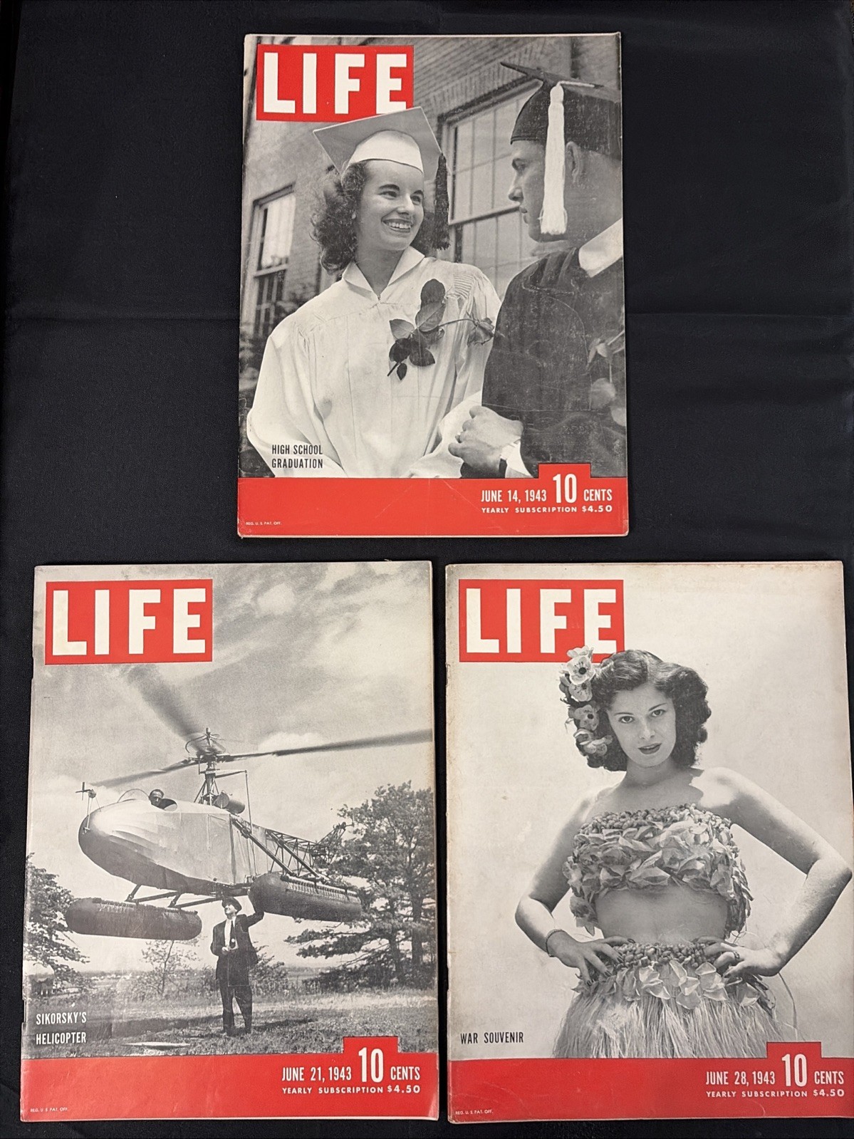 LIFE Magazine Lot - June 1943 - WW2 LIFE Magazine Lot - June 1943 - WW2