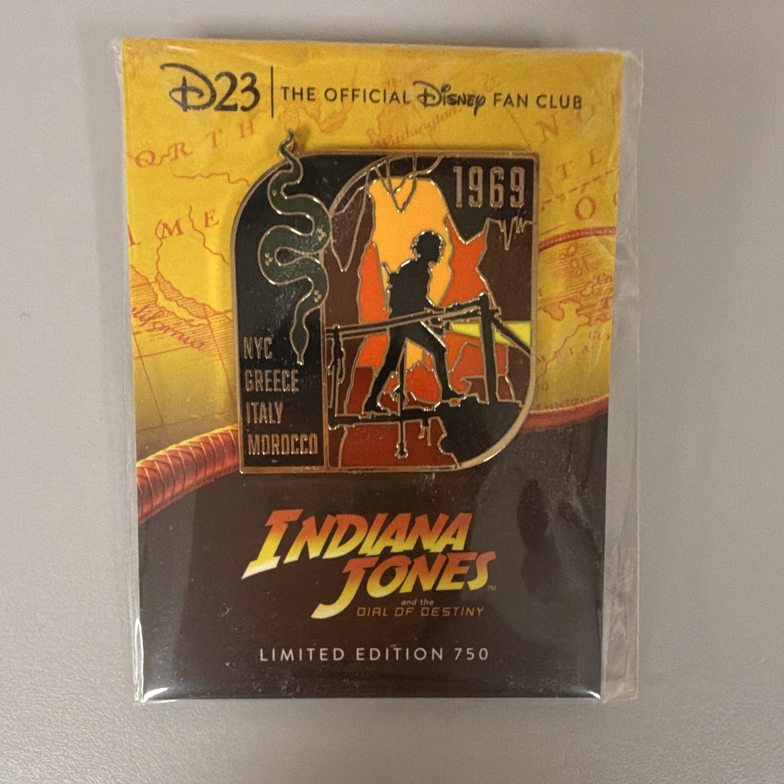 Disney D23 Indiana Jones and the Dial of Destiny Pin LE 750  