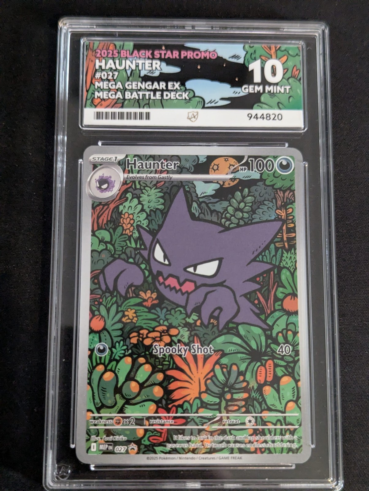 Haunter Pokemon MEP 027 Black Star Low Pop - ACE 10
