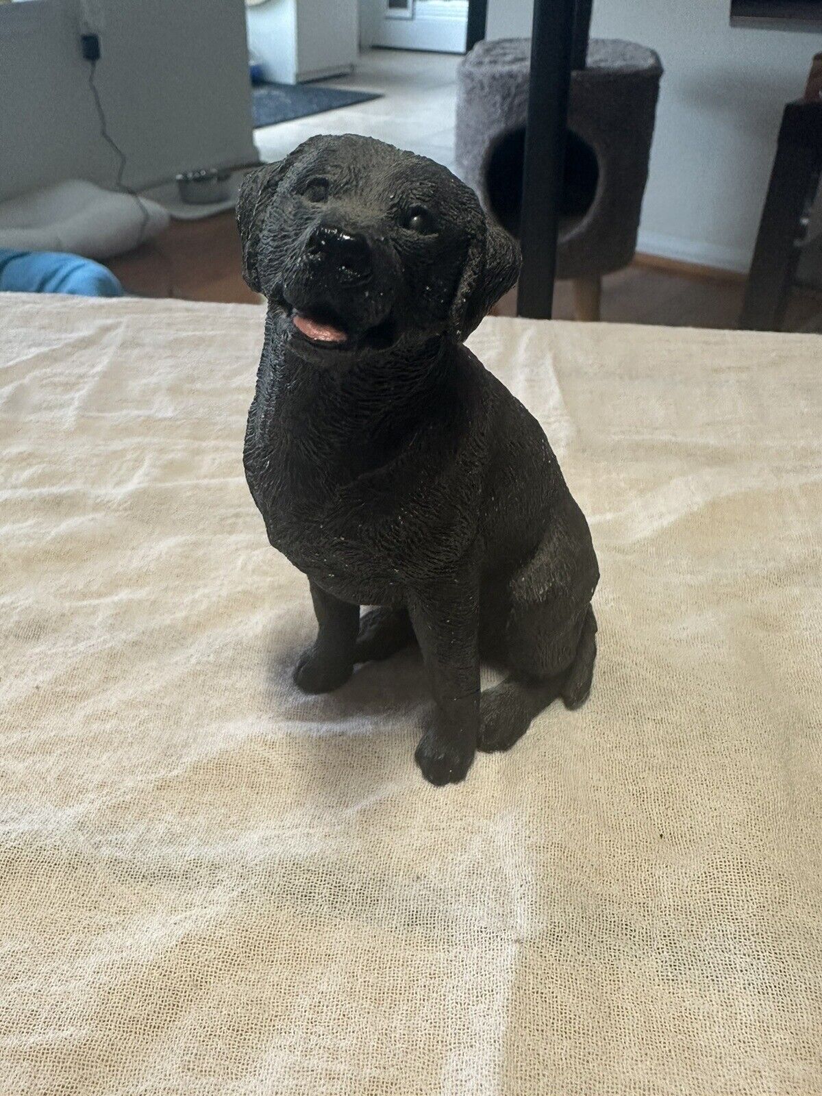 Black Labrador Retriever Figurine