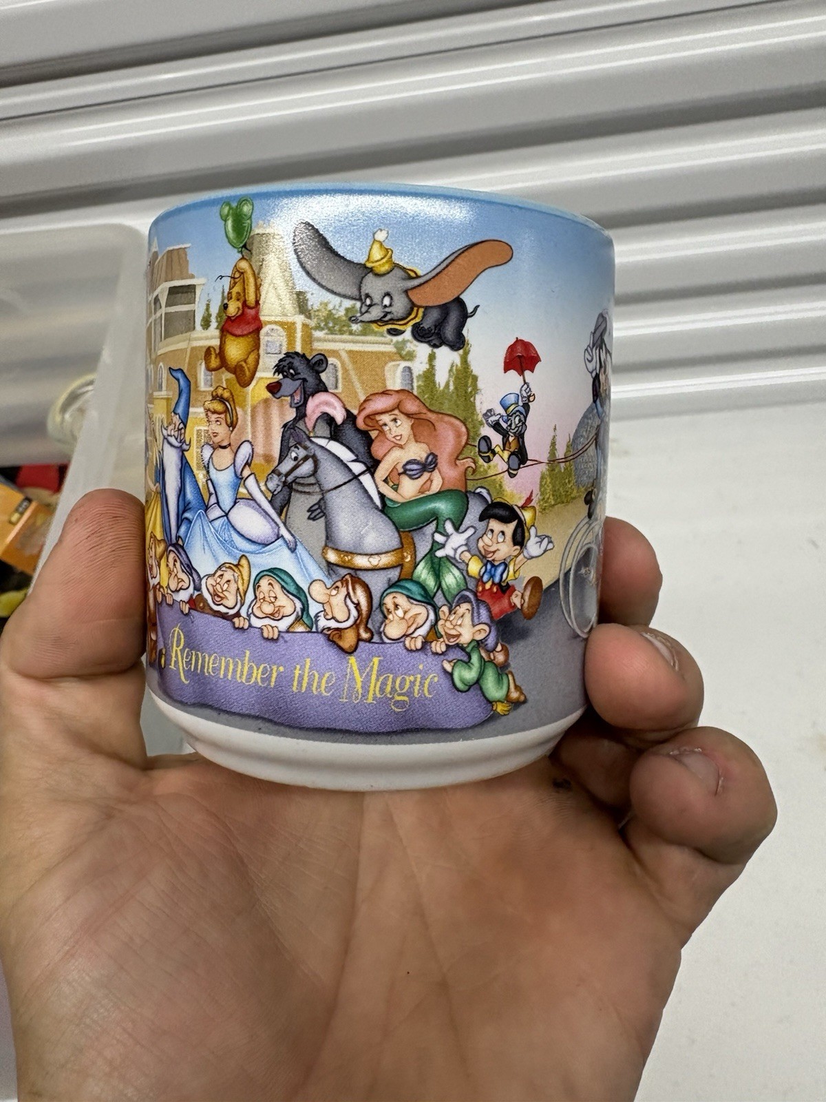 Vintage 1996 Walt Disney World 25th Anniversary Remember the Magic Mug
