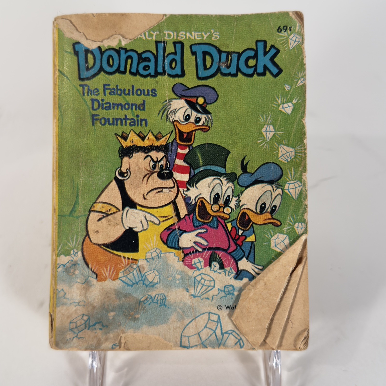 Vintage Walt Disney Donald Duck The Fabulous Diamond Fountain Big Little Book