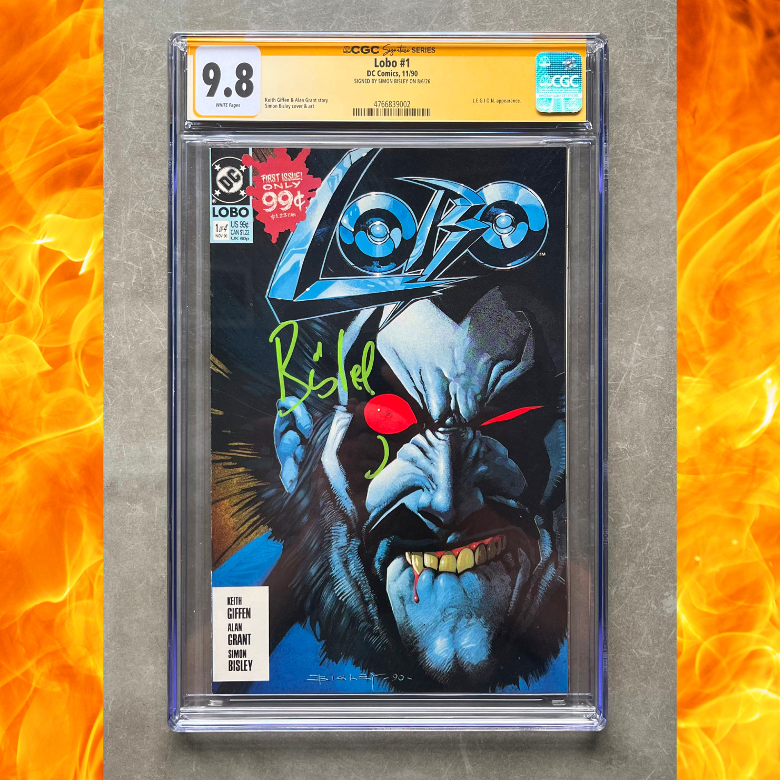 🔥 Lobo #1 CGC 9.8 SS NM/M (DC 1990) Signed by Simon Bisley 🔥