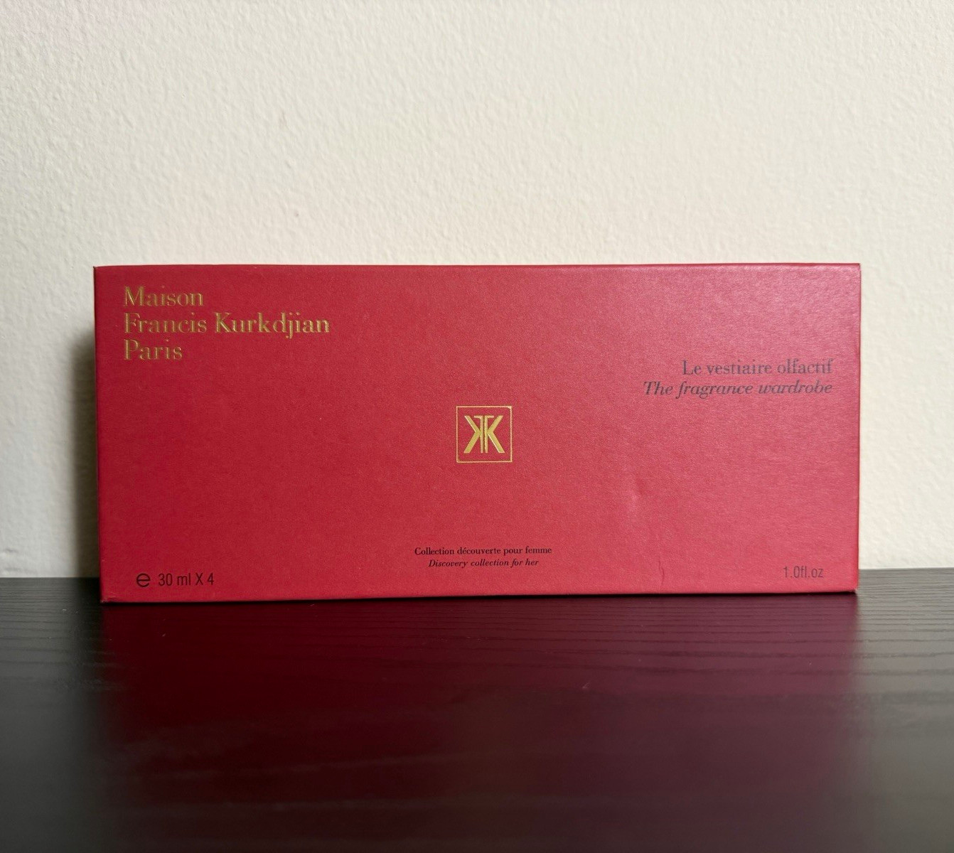 Maison Francis Kurkdjian Paris Discovery Set Gift Set 4 Mini Bottles Red Box