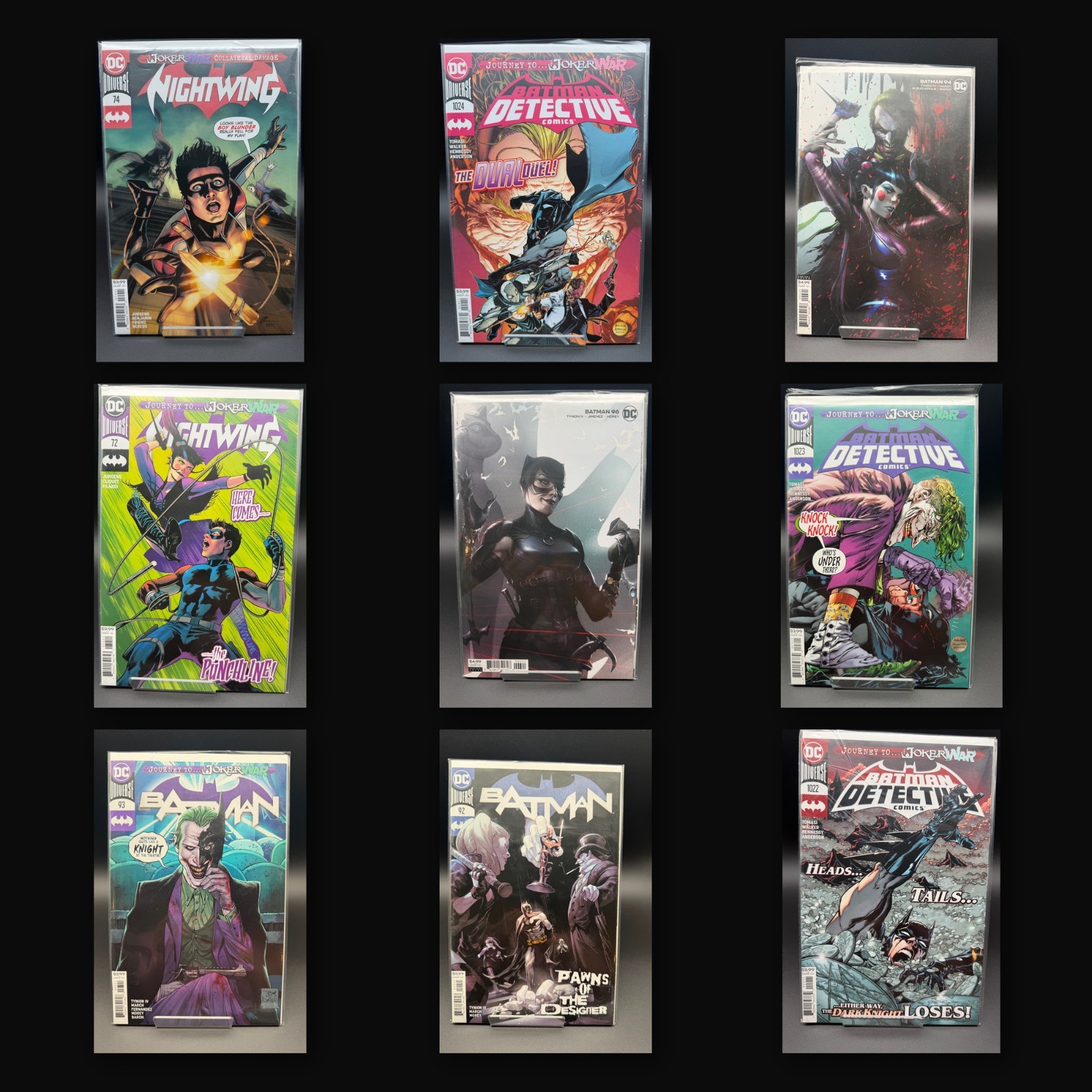 Joker War Lot 9 Batman 92 93 94 96 Detective 1022-24 Nightwing 72 74 Punchline Joker War Lot 9 Batman 92 93 94 96 Detective 1022-24 Nightwing 72 74 Punchline