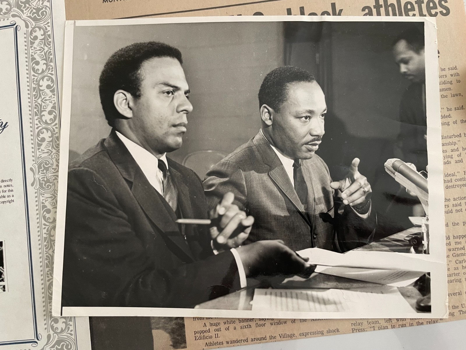 Dr. King and Rev. Andrew Young, Civil Rights Press Photo 1967 #historyinpieces