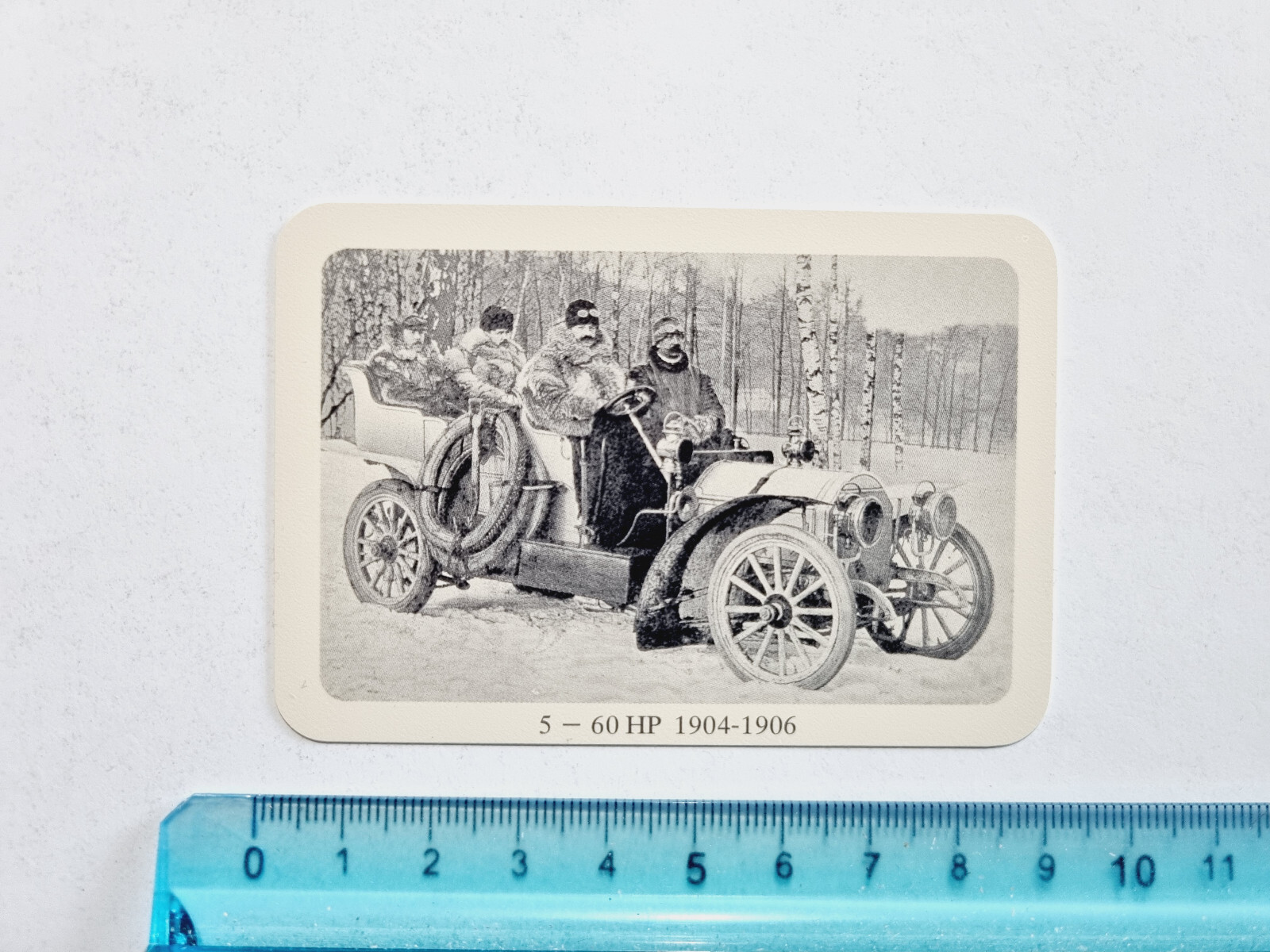 FIAT 60 HP 1904-1906 CARD CAR RARE ORIGINAL VINTAGE LIGHT RETRO CARD