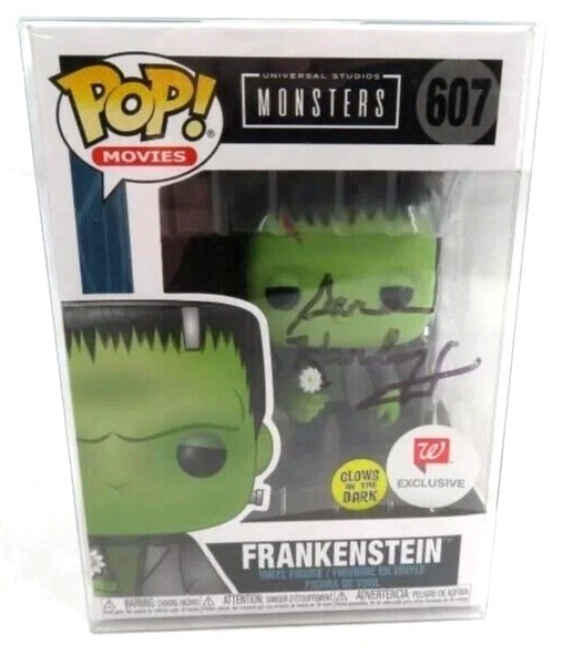 Funko POP Monsters Frankenstein with Flower #607 Signed Sara Karloff JSA