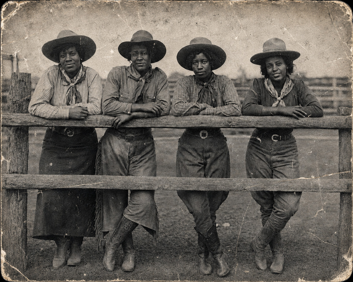 Rodeo 4 Black Cowgirls 1930s African Americans Black Month History 8x10 Photo Rodeo 4 Black Cowgirls 1930s African Americans Black Month History 8x10 Photo