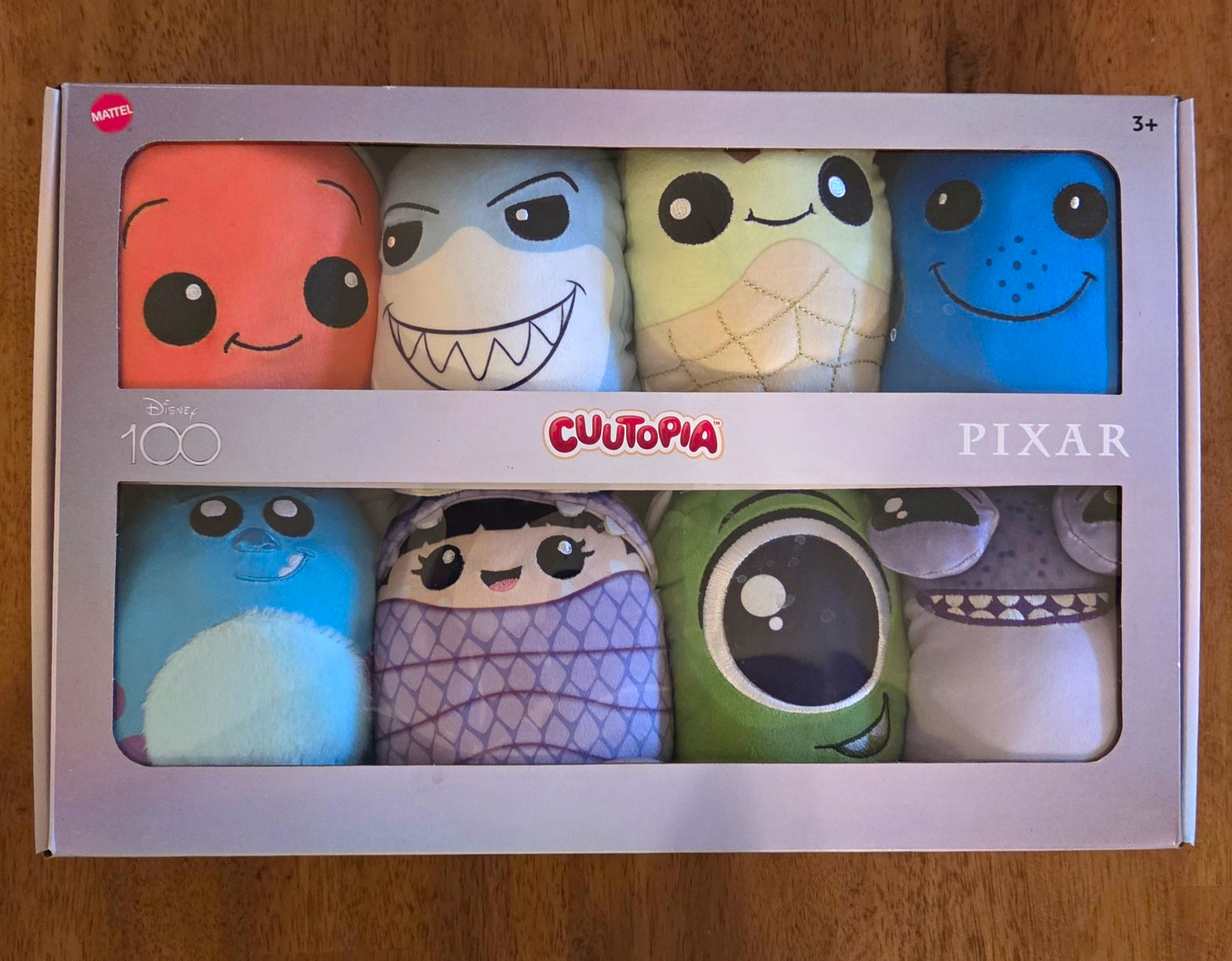 Mattel Disney 100 Pixar Cutetopia 8-Pack Plush Toy Set Disney Pixar Theme