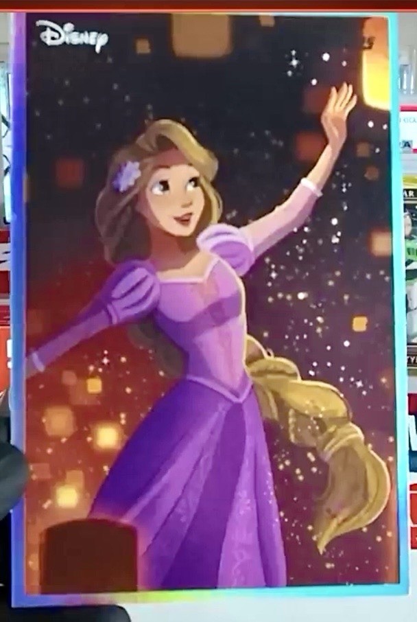 2026 TOPPS DISNEY VAULT RAPUNZEL ART BOX TOPPER + COLLECTORS VAULT BOX EMPTY☀️🏮