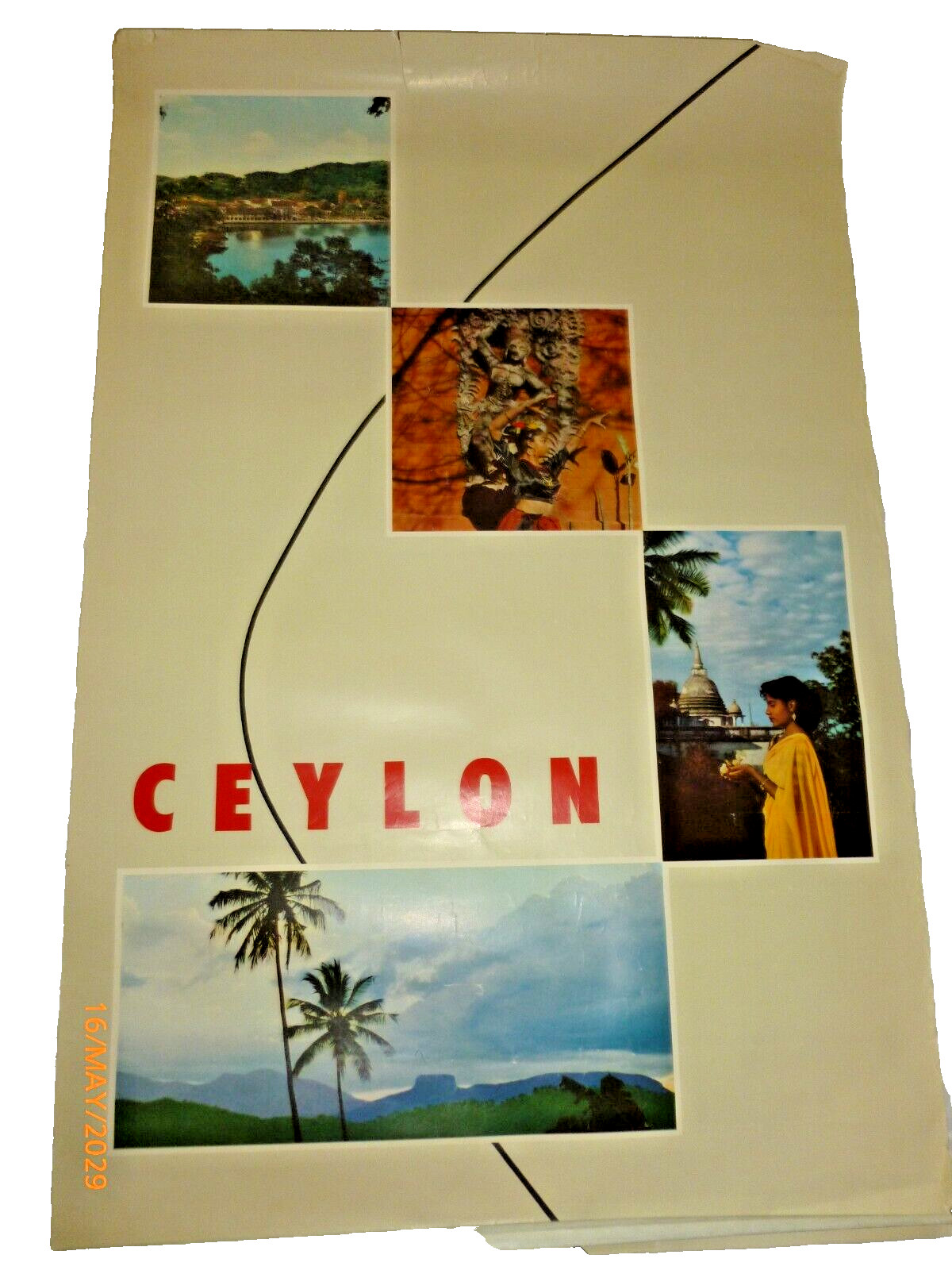 Vintage Ceylon Sri Lanka Travel Poster 20x30 Tourism Culture Nature Wall Art