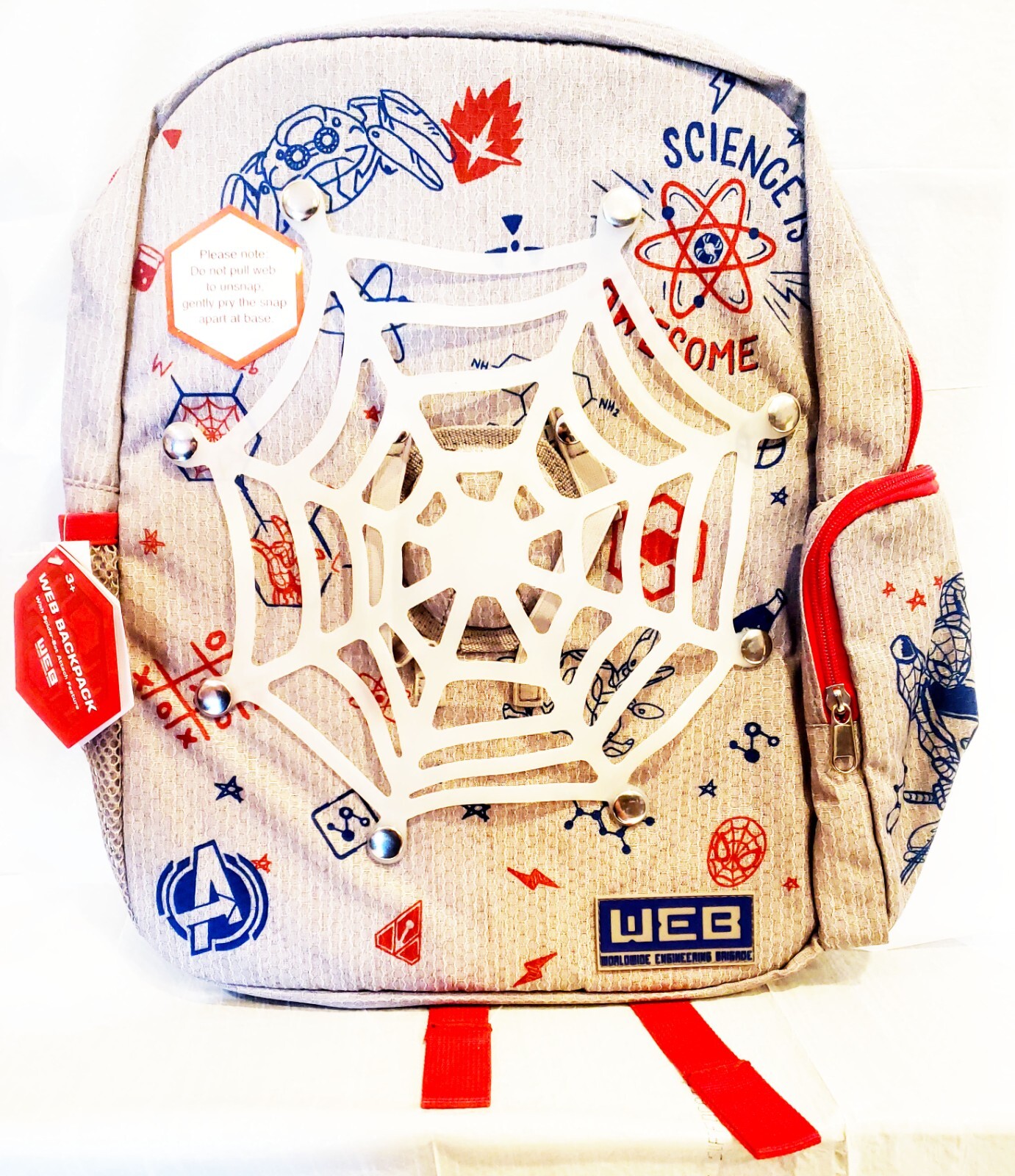 Disney Marvel Avengers Campus Spider-Bot Web Backpack - NEW - 