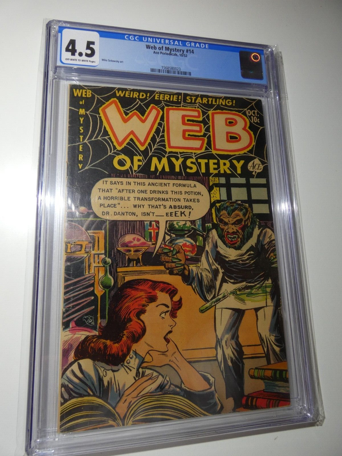 Web Of Mystery #14 Ace Periodicals 1952 CGC 4.5 Off White to White Pages
