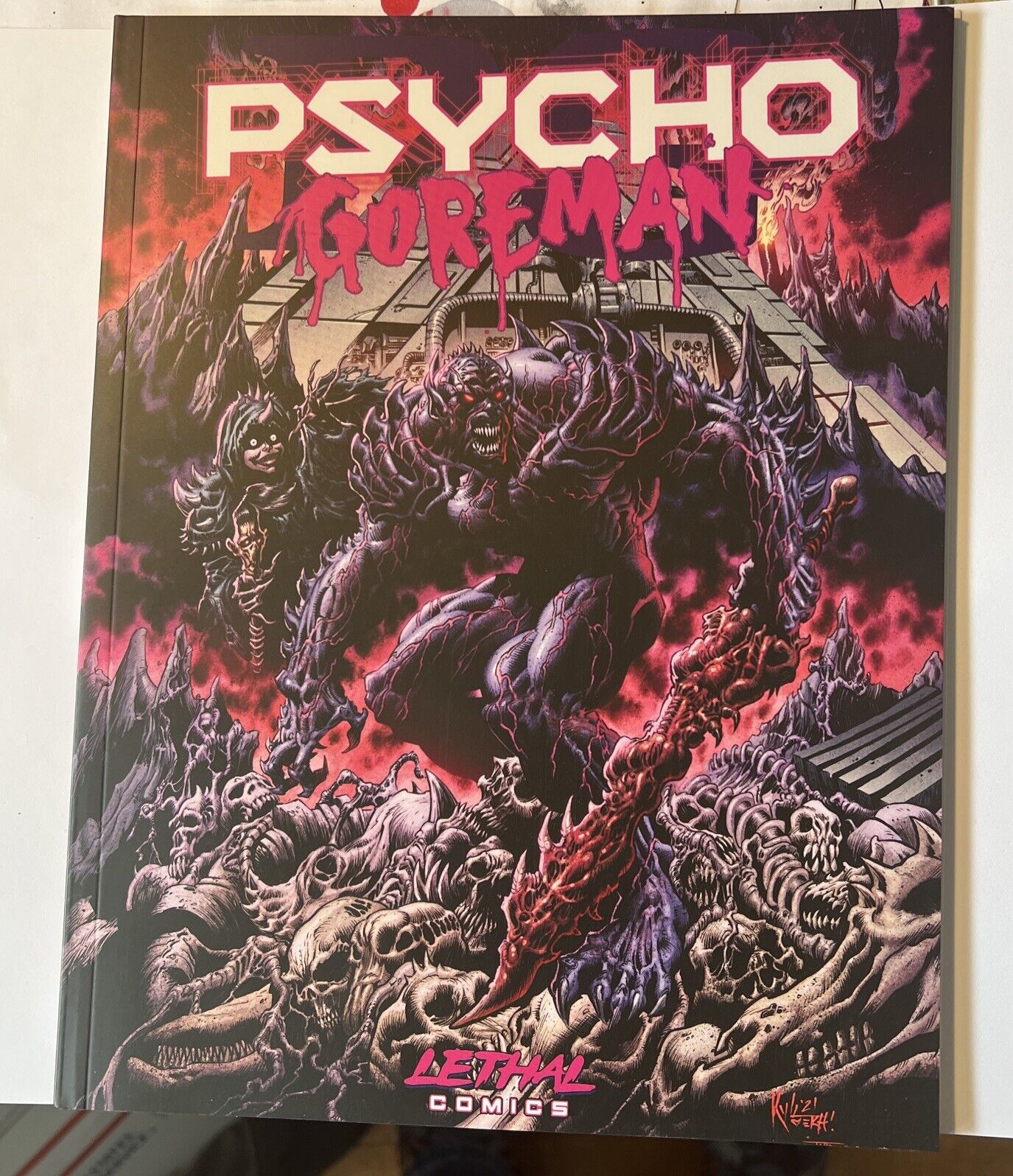 Psycho Gorman Comic By Lethal comics Kyle Hotz Cover Ben Marra Horror