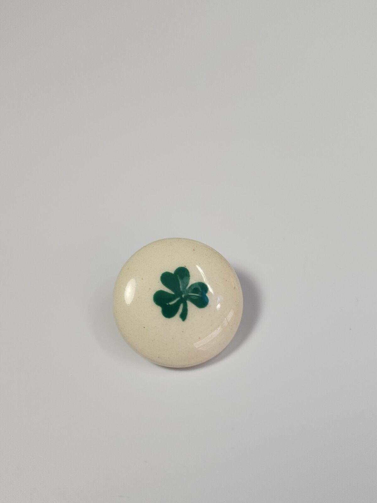 Shamrock 3 Leaf Clover Ceramic Lapel Pin